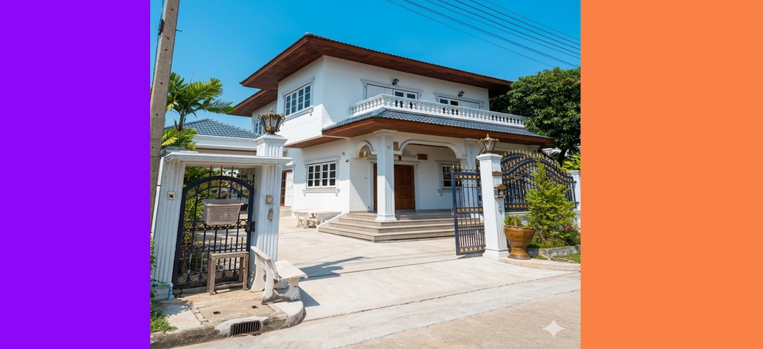 ขาย บ้านเดี่ยว ใกล้กรุงเทพ บ้านเดี่ยวพื้นที่ใหญ่ราคาดี หลังใหญ่ บ้านเดี่ยวใกล้ถนนเอกชัยสมุทรสาคร บ้านมือสองเอกชัยพระราม2